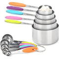 Measuring Cups and Spoons Stainless Steel 10Pcs Set