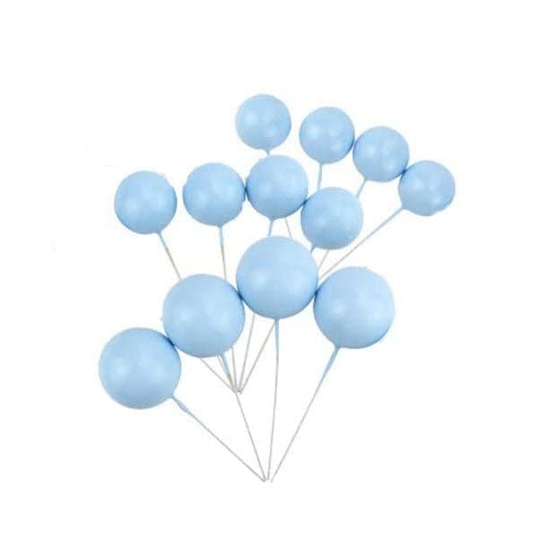 Light Blue faux Ball Cake Topper – 20pcs Pack