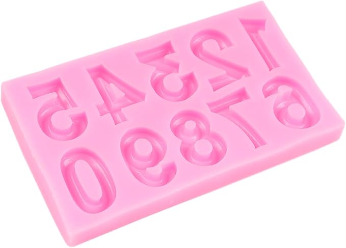 3D Mini Numbers Silicone Fondant & Baking Mold