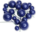 Dark Blue Faux Ball Cake Topper – 20pcs Pack