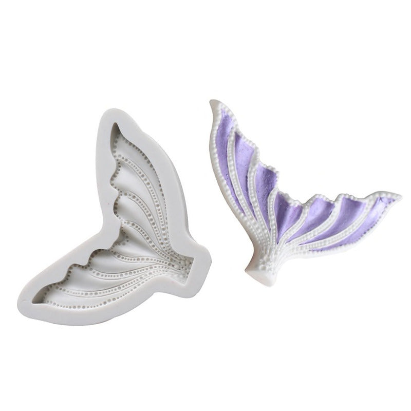Big Mermaid Tail Fondant Silicone Mold