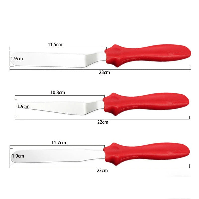 Cake Icing Angled & palette Knifes 3pcs Set