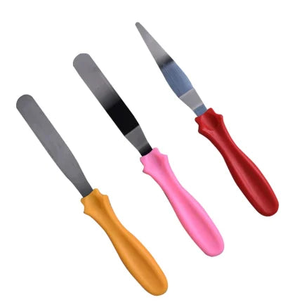 Cake Icing Angled & palette Knifes 3pcs Set
