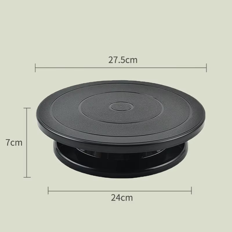 Metal Black Turntable Stand 28cm