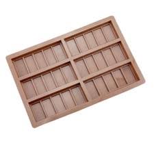 6-Cavity Rectangular Silicone Bar Mold
