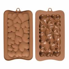 Heart Patterned Silicone Chocolate Bar Mold