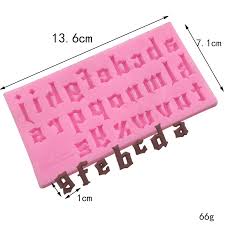 Lowercase Gothic Font Alphabet Silicone Mold