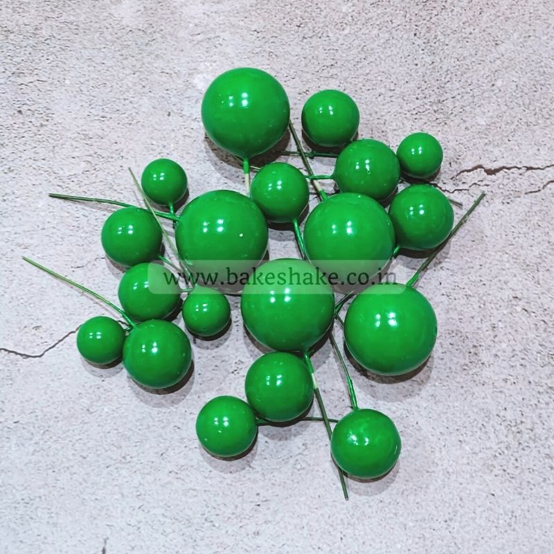 Dark Green Faux Ball 20pcs Pack