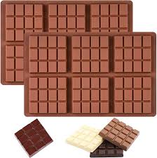 6-Cavity Silicone Chocolate Bar Mold