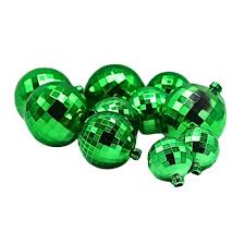 Green Disco Ball Cake Topper – 12pcs Pack