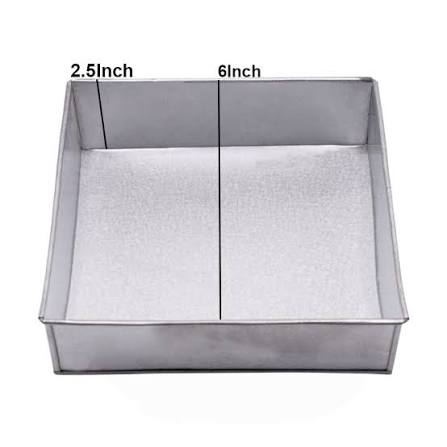 6x6 Inch Square Pan