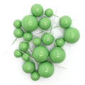 Light Green Faux Ball Cake Topper – 20pcs Pack