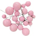 Light Pink faux Ball Cake Topper – 20pcs Pack