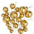 Golden Faux Ball Cake Topper – 20pcs Pack
